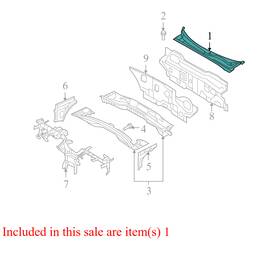 861503k001 Hyundai 2006-2010 Sonata Cowl Cover Used Oem