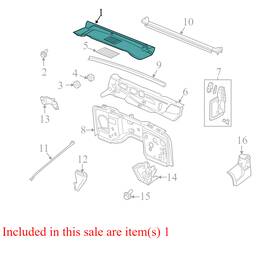 55174636ab Jeep 1997-2006 Wrangler Cowl Cover Used Oem