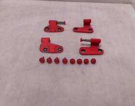 729.ch9320 Jeep Jk Wrangler Oem Hood Hinges Firecracker Red Prc Pair 07-17