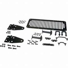 50470 Kentrol Stainless Steel Hood Kit Black -