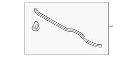86435-2t000 Kia Genuine Front Weather-strip