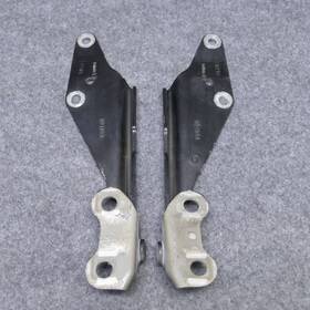 00id9a Lincoln 2007-2014 Mkx Front Hood Hinges Lh Rh Pair Ua Ebony Black Oem 76089