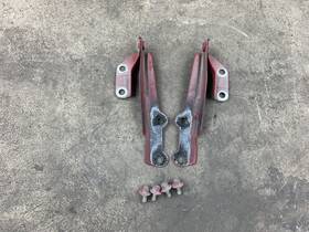 4834-sc Mazda 1990-2005 Miata Mx5 Oem Red Hood Hinge Support Left Right Set Na Nb 90-05