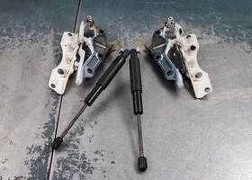 2218800128 Mercedes Amg 2013 S63 Hood Hinges / Struts #4473 V9