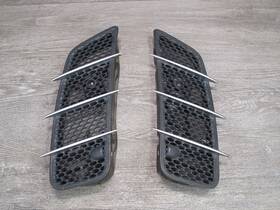 780100002 Mercedes-benz 03-12 R230 Sl-class Set Of 2 Front Hood Bonnet Air Vent Grille Oem