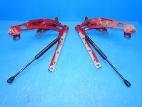 A2308800128 Mercedes Oem 03-08 R230 Sl500 Sl600 Front Left Right Hood Lift Hinge Black Pair