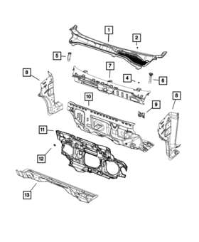 5yf97jxwaa Mopar Genuine Cowl Screen