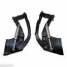 Ms149-22cc 1955 1956 1957 Chevy Truck Gmc Billet Hood Hinges Black Aluminum Made In Usa