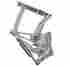 Ms149-31p Ems 57 Chevy Bel Air Billet Aluminum Hood Hinges Polished Finish Pair