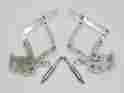 Ms149-32p Eddie Motorsports 1961 Impala Billet Hood Hinges Polished Made In U.s.a