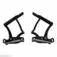 Ms149-38ba Eddie Motorsports 1963 1964 1965 Nova Chevy Ii Billet Hood Hinges Black Anodized Made In U.s.a