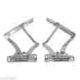 Ms149-40p 1963 1964 1965 Nova Chevy Ii Billet Hood Hinges Polished Made In U.s.a