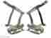 Ms149-42p Eddie Motorsports 1963 1964 Impala Billet Hood Hinges Polished Cnc Aluminum With Struts