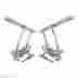 Ms149-51p 1967 1968 1969 Ponitac Firebird Billet Hood Hinges Polished Eddie Motorsports
