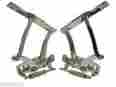 Ms149-56p Eddie Motorsports 1964 Chevelle Billet Hood Hinges Polished Cnc Aluminum El Camino Motors