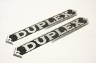 Nos Duplex Truck Company Hood Side Emblem Badge Ornament Pair