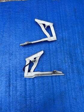 008728 Oem Bmw E60 528i 545 535i 550 M5 04-10 Hood Hinges Left Right Alpine White 300