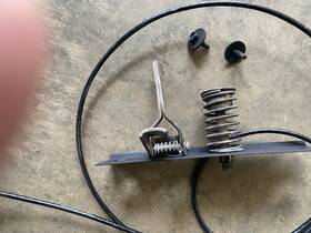 8-l-89 Oem 1989 Chrysler Lebaron Hood Lock Release Cable Stricker Hardware Ships Free