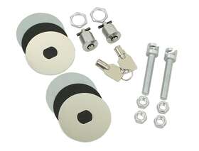 Sp7709 Pirate Mfg Muscle Car Chrome Plated Steel Locking Style Hood Pin Kit