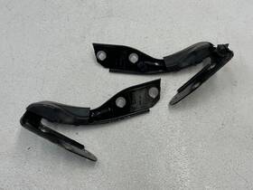 7p5823302 Porsche 2011-2014 Cayenne Front Left And Right Hood Hinge Set Pair Black 1500 Oem
