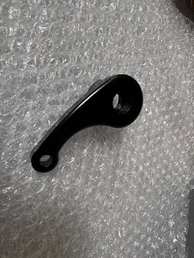 555-1248-b Steeda Interior Hood Latch Release Lever Billet Aluminum Anodized Black Musta