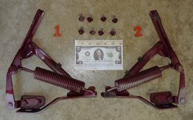602-31 Volvo 1975 1993 240 260 Hood Hinges Maroon / Dark Red 242 244 245