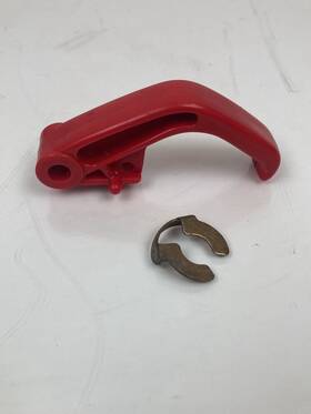 Volvo 9133172 1989-1995 940 944 Hood Latch Release Lever Red Oem #4203m