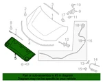 New Genuine Nissan Insulator Hood 658403KA0A / 65840-3KA0A Oem. Fixed Price $413.02.