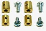 4 Nos Slotted Hood/carburetor Cable Stops! For Amc Javelin Rebel Etc & Cadillac. Fixed Price $29.00.
