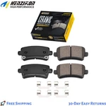Rear Ceramic Brake Pads W/clips For Chevy Malibu Limited 2016 17 Inch Wheels. Fixed Price $17.36.