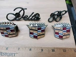 Vintage Gm General Motors Delta 88 Metal Emblems Lot Old Antique Automotive.... Fixed Price $75.00.