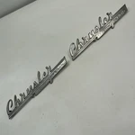(2) 1946 47 48 Chrysler New Yorker Hood Emblems Nice F3. Fixed Price $69.95.
