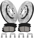 321MM Front Drilled Rotors Brake Pads W/ Hardware For 2010 - 2015 Chevy Camaro. Fixed Price $103.15.