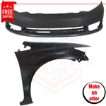 Front Bumper Cover & Fender Kit Primed 2PC For 2012 Honda Civic Ex, Ex-l, Si. Fixed Price $282.99.