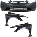Auto Body Repairs Set Of 3 For 2007-2008 Honda Civic Sedan Front. Fixed Price $418.19.