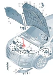 New Audi Q8 4MN Hood Lock Cable 4M8823531B 4M8-823-531-B. Fixed Price $42.70.