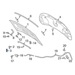 Ford Explorer 2020-2026 JL7Z16758A Front Inner Hood Stop Buffer. Fixed Price $16.35.