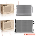 A-premium New Radiator & A/c Condenser For Dodge Charger Challenger Chrysler 300. Fixed Price $197.11.