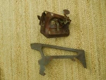 1949 1950 Chevrolet Hood Latch Grill Brace Bel Air Gm. Fixed Price $75.00.