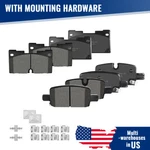 Front Rear Ceramic Brake Pads W/clips For Gmc Chevy Sierra 1500 Silverado Yukon. Fixed Price $42.82.