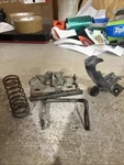 1985 Dodge Truck Ramcharger Complete Hood Latch Setup. Fixed Price $150.00.