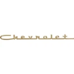 1957 Chevrolet Bel Air; Hood Trunk Emblem; Script; Gold; For 8. Fixed Price $29.99.