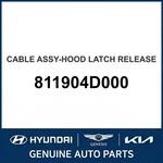 2006-2014 Kia Sedona Cable Assembly-hood Latch Release Oem New 811904D000. Fixed Price $50.24.