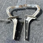 86-90 Nissan Pickup Hood Hinge Set X2 White AH3 Oem. Fixed Price $49.00.