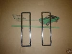 Hood Ornament Bezels Pair 68-72 Nova Ss Super Sport Trim Louvers 69 70 71. Fixed Price $119.74.