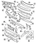 Genuine Mopar Hood To Cowl Weatherstrip 68020142AA. Fixed Price $44.04.