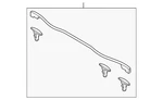 Genuine Mazda Rear Weather-strip BHN9-56-760B. Fixed Price $41.31.
