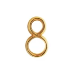 "8" Hood Emblem (gold) Early 1953 Studebaker Commander 297772V. Fixed Price $34.50.