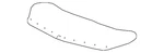 Genuine Gm Hood Front Edge Weatherstrip 84751933. Fixed Price $59.17.