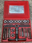 Dayton Tap And Die 22 Piece Set Complete With Case Model 4X574 Made In Usa. Fixed Price $45.00.